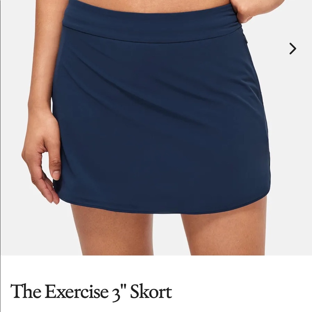 Outdoor Voices Exercise 3” Skort in Navy Blue